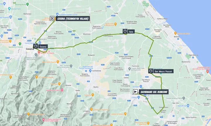 Map Giro d'Italia 2023 stage 9