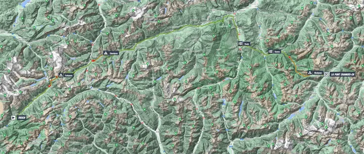 Map Tour de Suisse 2023 stage 5