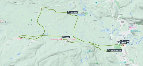 Map Glasgow World Championships Men's Elite Time-Trial 2023