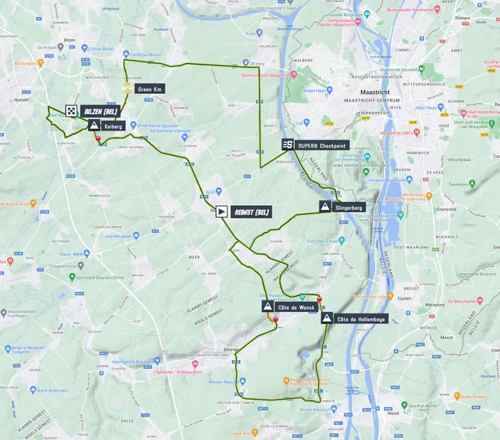 Mapa da etapa 5 do Tour 2023 de Renewi