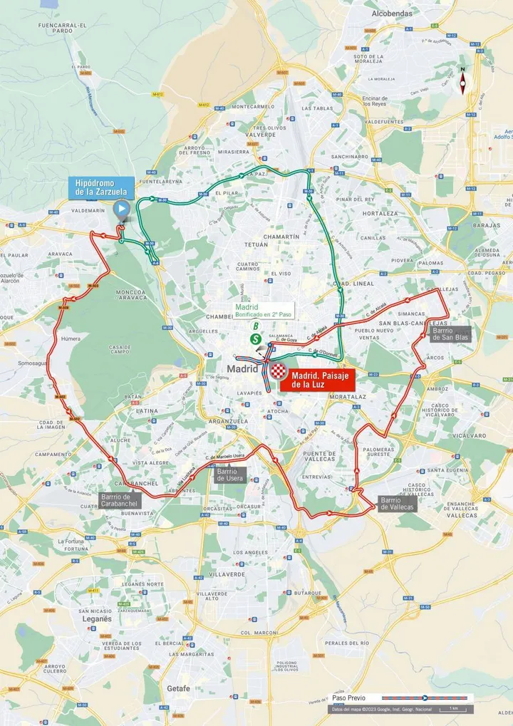 Map Vuelta a Espana 2023 stage 21