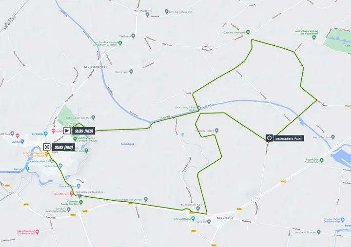Mapa da etapa 2 do Tour 2023 de Renewi