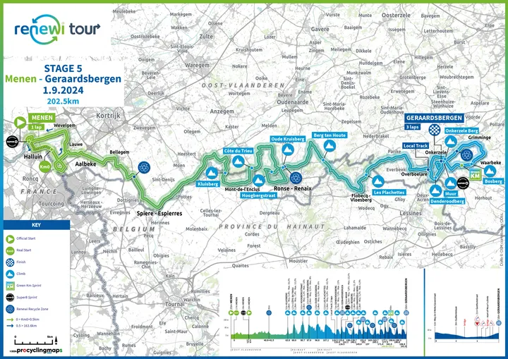 Map Renewi Tour 2024 stage 5