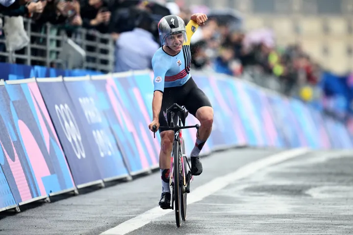 Remco Evenepoel vence o contrarrelógio dos Jogos Olímpicos de 2024. @Sirotti