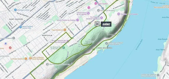 Mapa do GP do Quebeque 2025