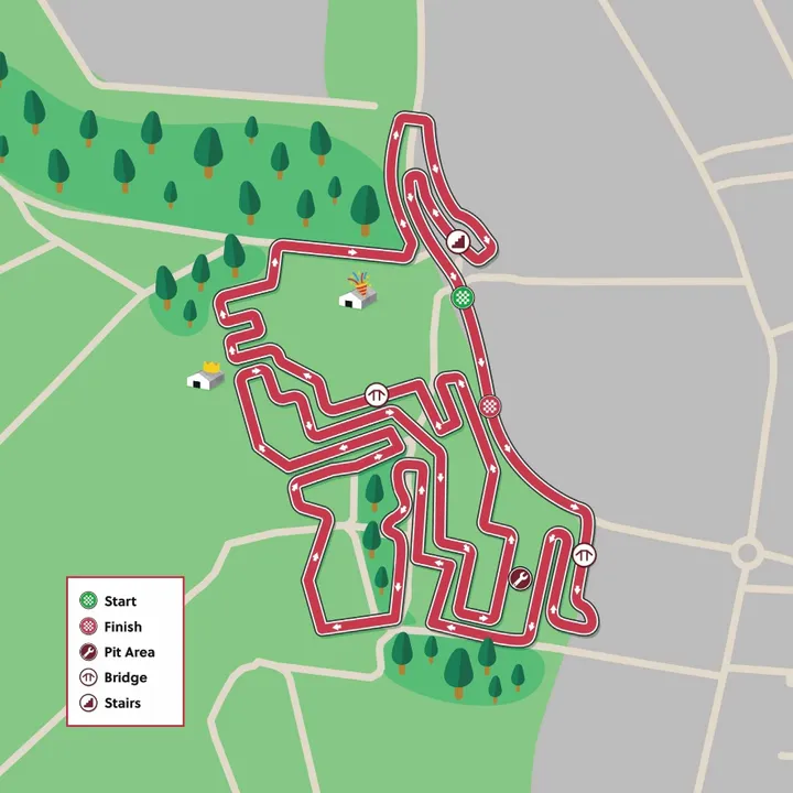 Map of the 2026 Cyclocross World Cup in Hoogerheide