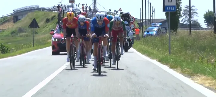 The breakaway of the day had an 11-minute advantage over the peloton.