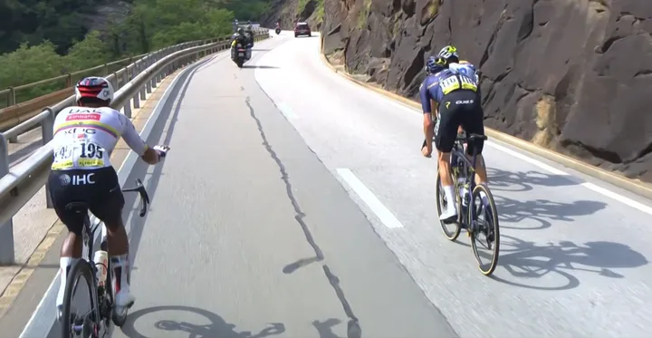 The moment Jhonatan Narváez withdrew from the Red Bull Km sprint