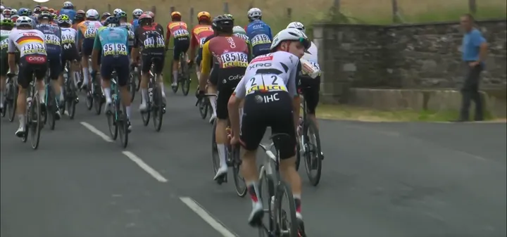 João Almeida worked as a domestique for the team until he was dropped on the climb to the summit of the Côte de Baraques