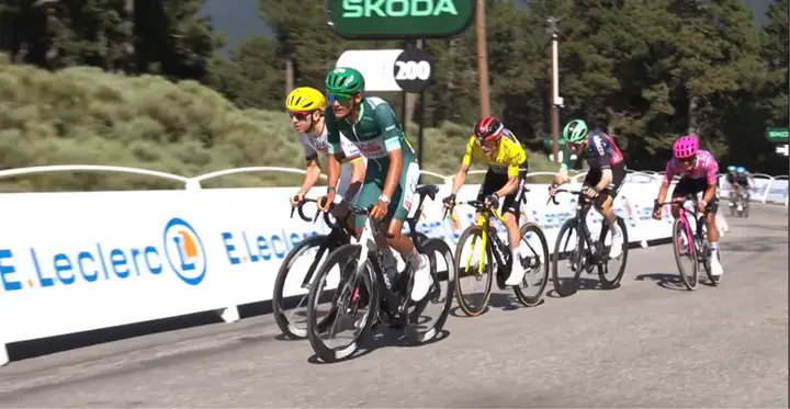 With 200 metres remaining, Pogacar came off Isaac del Toro's wheel and launched his decisive attack to claim victory in Stage 3 of the Tour de France 2026.