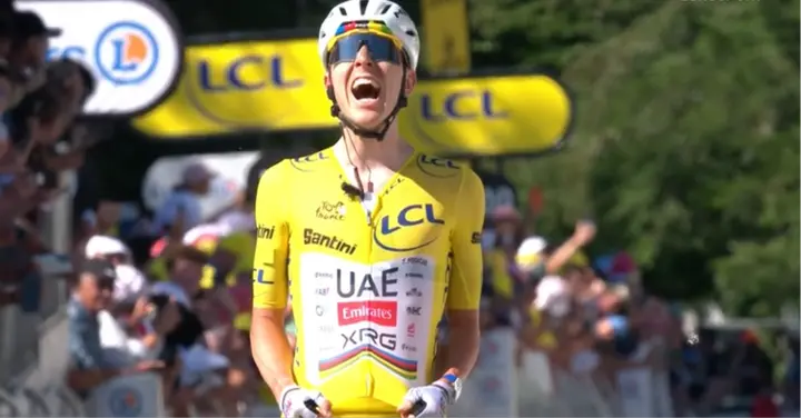 Tadej Pogacar wins in Le Lioran