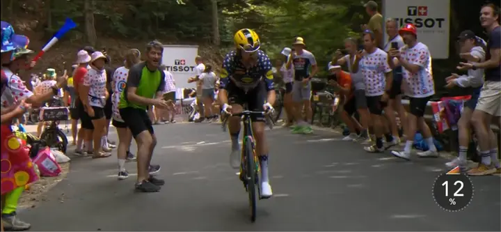 Quinn Simmons was once again at the heart of the day's breakaway, adding excitement and attacking flair to the race.