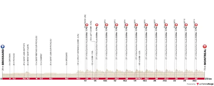 Profile of the 2026 men's elite road race world championships
