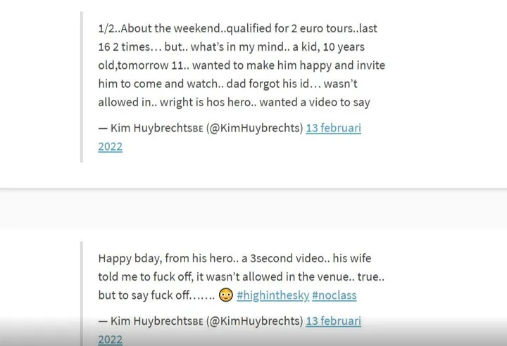 2022 02 14 14 54 47 Ze zei dat ik moest oprotten  Kim Huybrechts krijgt uitbrander van vrouw Peter