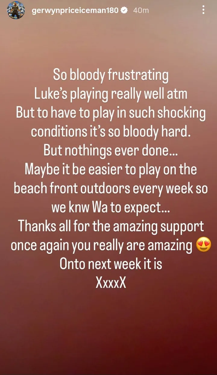 Instagram Gerwyn Price