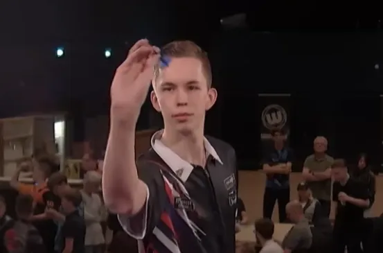 Jamai van den Herik in actie