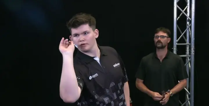 Henry Coates in actie in de finale tegen Damon Heta