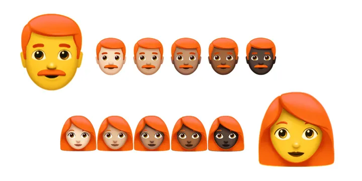 redhead option 1 emoji emojipedia