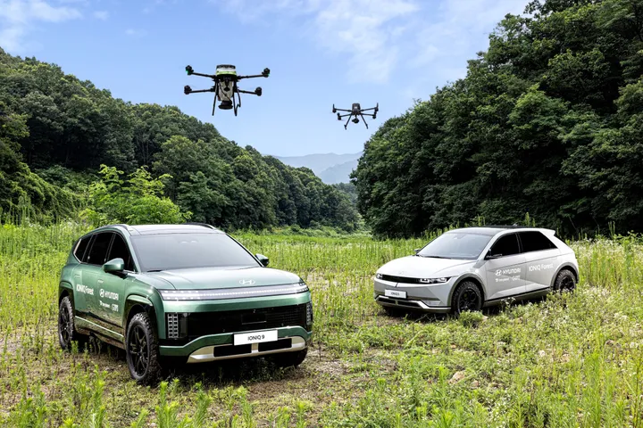 IONIQ 9 Seed Ball Drone Station
