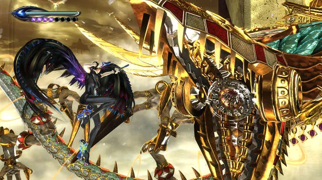 De eindbazen in Bayonetta 2 zijn zo mogelijk nog waanzinniger dan in het eerste deel.
