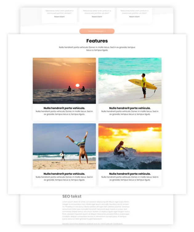 <i>Licht je productfeatures in tekst en beeld uit</i>.