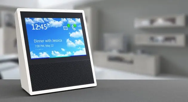 Amazon`s Echo Show zou een grotere rol kunnen gaan spelen in de nieuwe plannen.