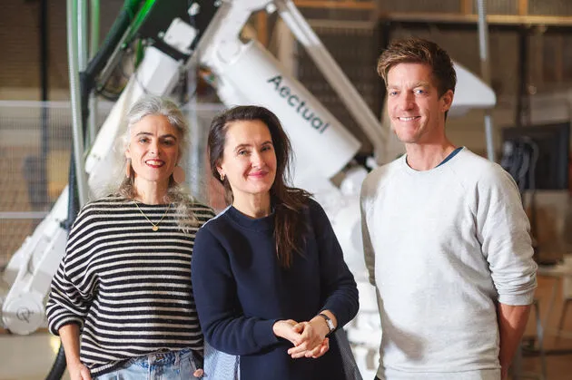 <i>Vlnr : Martine de Wit, Hedwig Heinsman &amp; Hans Vermeulen.</i>