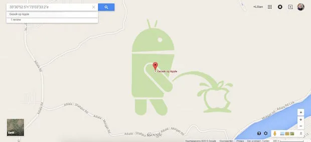 D\u00e9 plassende Android bot.