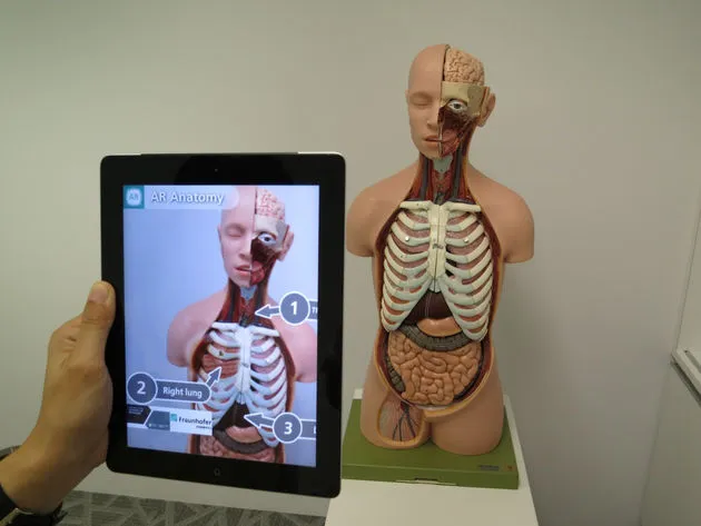 Voorbeeld van de mogelijkheden van Augmented Reality