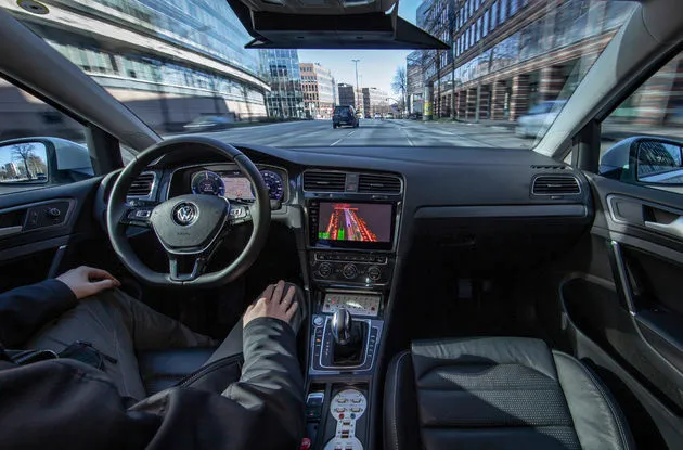 <i>Autonoom rijden.</i>