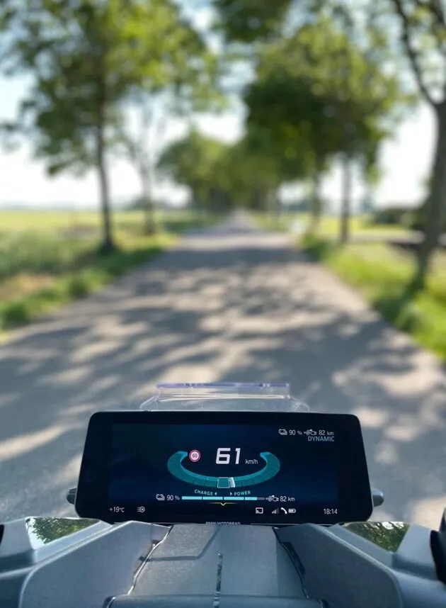 BMW CE04 Scherm hoog