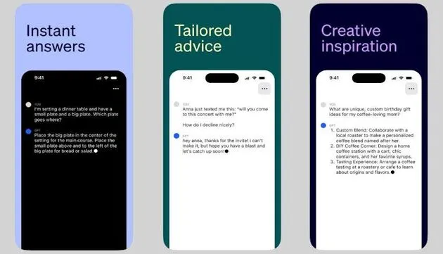 De iOS-pp van ChatGPT krijgt binnen een maand al een update. (Afbeelding: OpenAI)