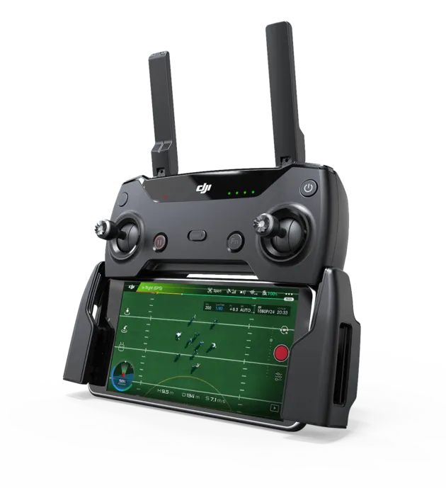 De afstandsbediening.