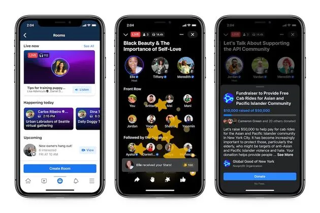 Live Audio Rooms is het antwoord van Facebook op het razend populaire Clubhouse