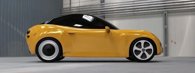 Luca de plastic auto