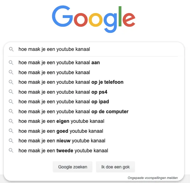 <i>Google suggest</i>