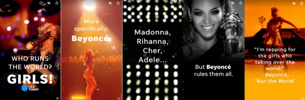 google web stories usa today beyonce