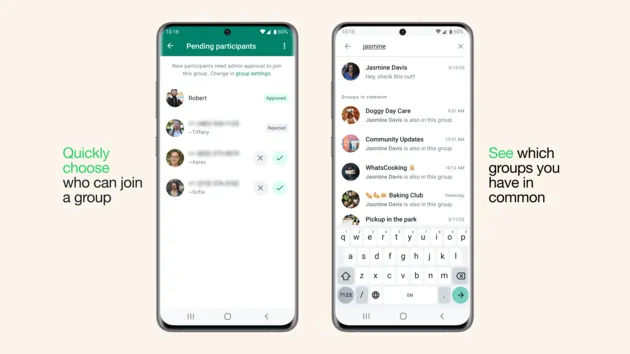 Groepen op Whatsaapp
