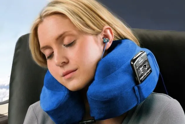 Een handig nekkussen met vakjes!