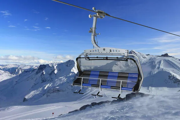 De nieuwe skilift op de Hintertuxer Gletscher