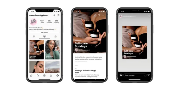 <em>Voorbeeld van een Instagram GuideBron: Instagram<\/em>