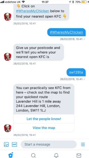 KFC-Screenshot