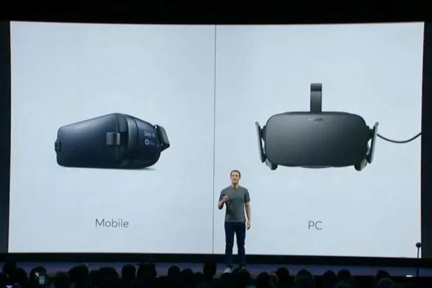 Zuckerberg op de Oculus Connect conferentie.