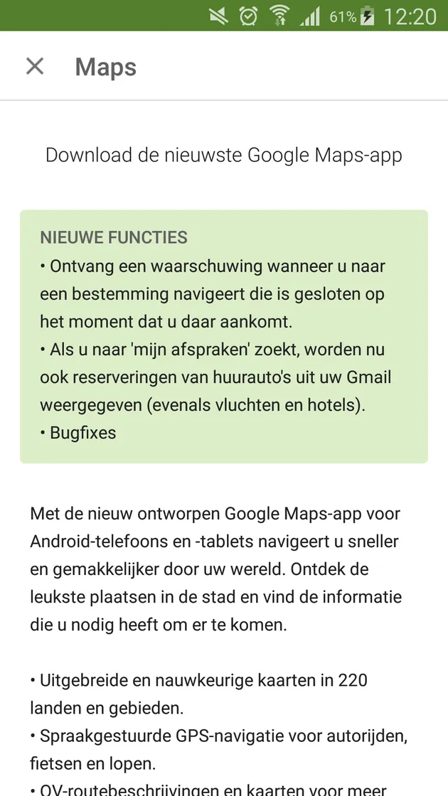 openingstijden google maps