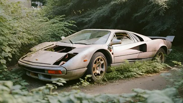 Oude supercar