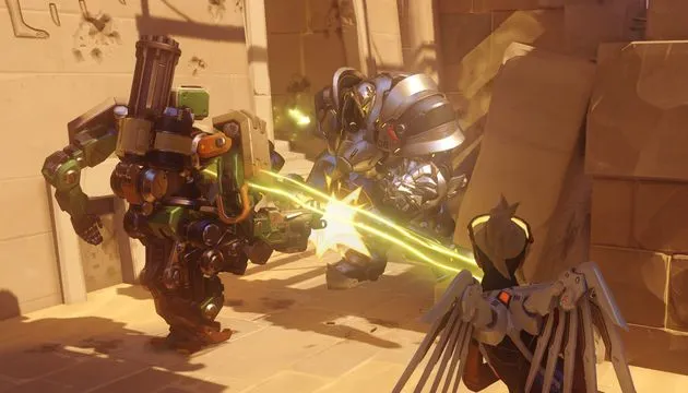 Arme Rheinhart. Bastion (fuck Bastion, had ik dat al gezegd?) + Mercy = auw.