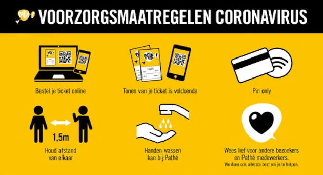 Pathe Bioscopen richtlijnen
