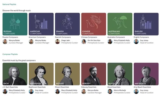 primephonic playlists