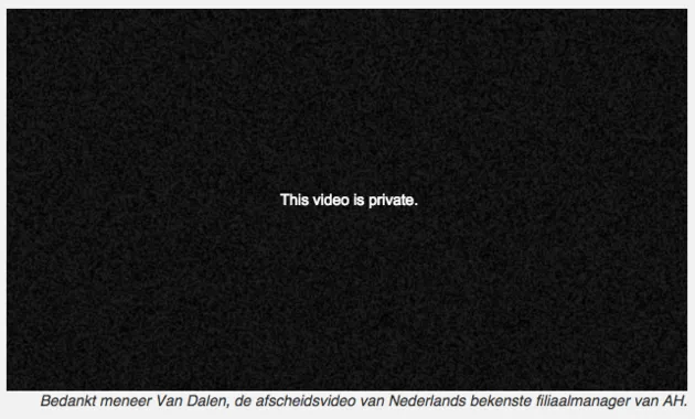 Het afscheid van meneer van Dalen lijkt onzichtbaar te zijn geworden.