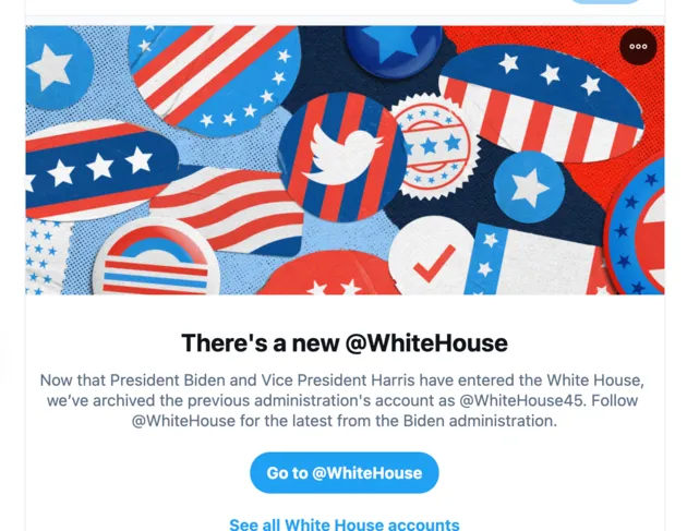 Twitter laat je weten dat er een nieuw account is.